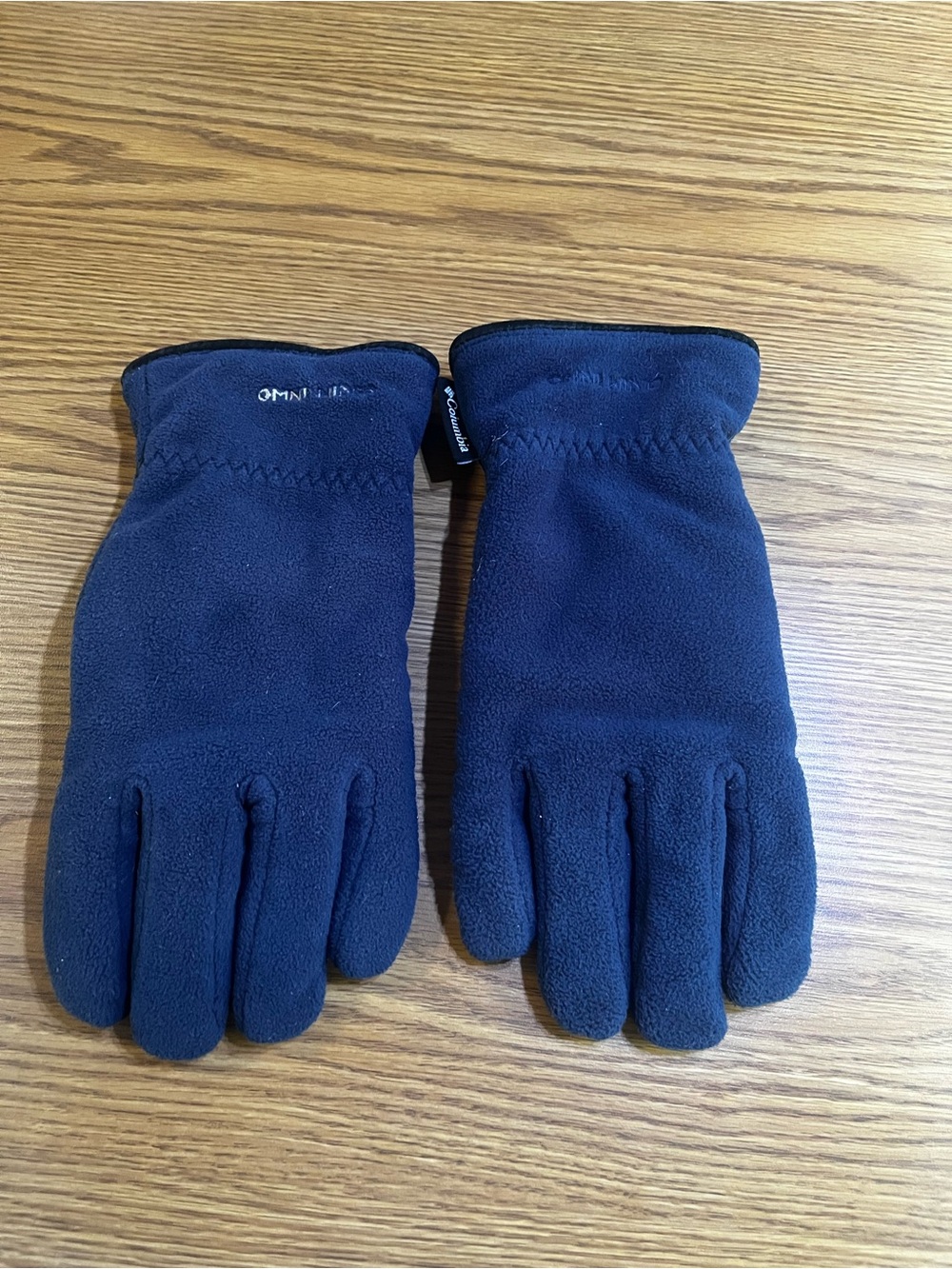 Columbia Men's Navy Fleece Gloves Size Medium
